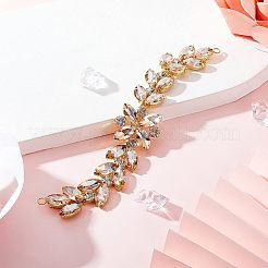 1шт блестящая цветочная отделка стразами DIY-FG0003-35