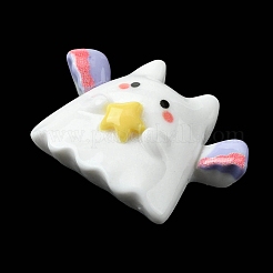 Cabochons décodés en résine opaque sur le thème d'Halloween&nbsp;CRES-Q219-03I