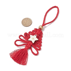 Décoration suspendue en coton pour sapin de Noël&nbsp;HJEW-JM03830-03