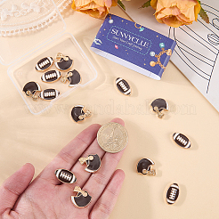 20 Stück 2 Arten Legierungs-Emaille-Perlen&nbsp;ENAM-SC0008-24A