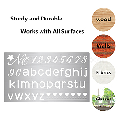 Трафареты для штампов из нержавеющей стали DIY-WH0378-015