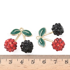 Подвески из сплава с акриловыми и смоляными стразами&nbsp;LS-FIND-Z092-03G