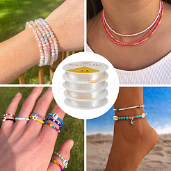 4 рулон круглой кристаллической эластичной нити&nbsp;EW-TA0001-09A