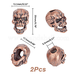 Хэллоуин латунные европейские бусы KK-FH0006-55