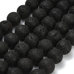 Круглые бусины из натуральной лавы&nbsp;G-M169-20mm-03