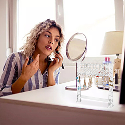 Прозрачные акриловые подвесные витрины для сережек EDIS-FH0001-05