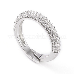 Регулируемые латунные микропрофилированные кубические кольца из циркония RJEW-L098-007-P