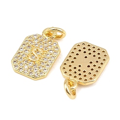 Латунные микро проложить кубического циркония подвески&nbsp;KK-C160-01G