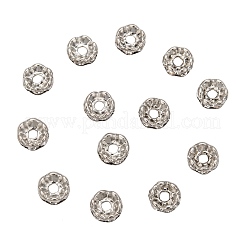 Латунные бусины-разделители из хрусталя класса А RB-A006-6MM-N