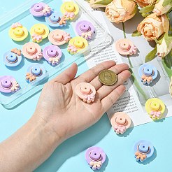 20шт 4 цвета силиконовые бусины&nbsp;SIL-CJ0003-06