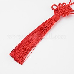 Polyester Quaste Anhänger Dekorationen&nbsp;AJEW-WH0049-A03