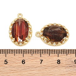 Pendentifs de verre en laiton&nbsp;GL-CBABDD8-17G-02