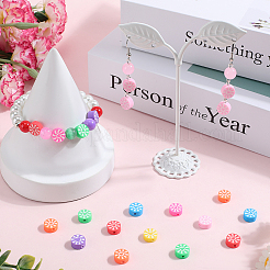 200шт 8 цвета бусины из полимерной глины ручной работы CLAY-SP0001-05