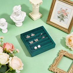 MDF mit Samt überzogene Ring-Organizer-Ausstellungstabletts&nbsp;RDIS-WH0011-39A