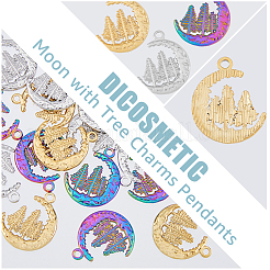 24 шт. подвески из нержавеющей стали 304 двух цветов&nbsp;STAS-DC0013-13