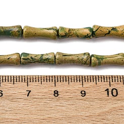 Нити бусин из натурального камня вердит G-L624-G08-12x5mm