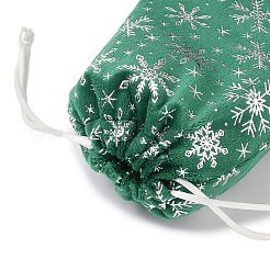 Weihnachtssäckchen aus Samt mit Silberprägung&nbsp;ABAG-Q053-01B-02F