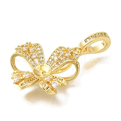 Латунные микро-паве прозрачные кубические цирконии европейские подвески-шармы KK-K388-66G