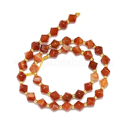 Натуральные полосатые агатовые бусы G-I376-B20-01