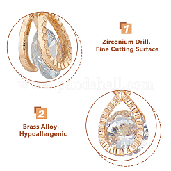 60 шт. подвески из сплава в форме капли&nbsp;KK-HY0002-94