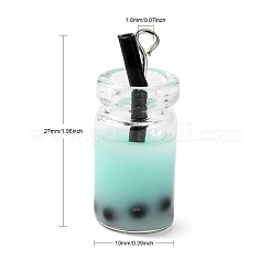 Anhänger Glasflasche&nbsp;X-CRES-N017-03D