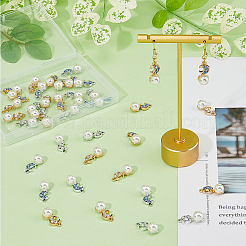 40шт 4 цвета подвески из сплава со стразами FIND-FH0007-36