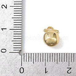 Латунные микропаве прозрачные кубические циркониевые подвески&nbsp;KK-G545-18G