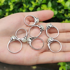 Овальное кольцо на палец из синтетического светящегося камня&nbsp;LS-LUMI-PW0001-116