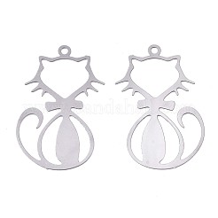 Подвески из филигранной нержавеющей стали 201&nbsp;X-STAS-S118-007P