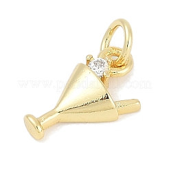 Латунные микро проложить кубического циркония подвески KK-Q028-70G-02