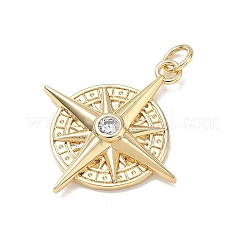 Pendentifs en laiton zircon cubique transparent&nbsp;X-KK-D289-18G