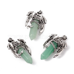 Большой остроконечный кулон из натуральных смешанных камней&nbsp;FIND-E023-02AS