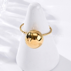 Anelli con polsino in acciaio inossidabile 304 per donna&nbsp;RJEW-F175-01G-02