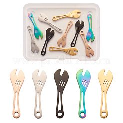 10 шт. подвески из нержавеющей стали 304 двух цветов&nbsp;FIND-BY0001-05