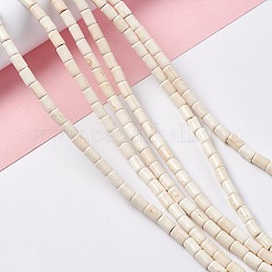 Синтетических нитей бирюзовые бусы TURQ-G120-4x6mm-12