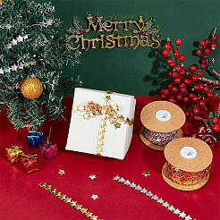 2 рулон 2 цветов 10 м полиэстеровая лента со звездами для отделки OCOR-NB0001-83