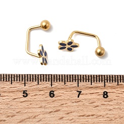 Серьги-гвоздики из нержавеющей стали 304 EJEW-F396-05E-G