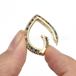 Латунные кольца из микро-паве циркония ZIRC-S066-036A-NF