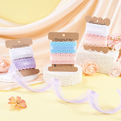Garniture en dentelle polyester 4 verges 2 couleurs&nbsp;OCOR-TADJ0001-02A