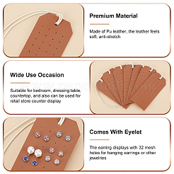 Органайзер для сережек из искусственной кожи EDIS-WH0022-34C
