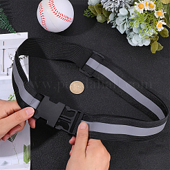 1 шт. светоотражающий полиэстеровый эластичный поясной ремень&nbsp;AJEW-CN0005-26C