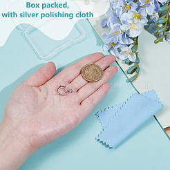 1 шт. 925 оправы для подвески из стерлингового серебра в форме кабошона STER-BC0003-55A