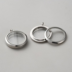 Medaillonanhänger aus Edelstahl 304&nbsp;STAS-WH20010-009P