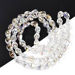 Стеклянные бусины с гальваническим покрытием &nbsp;EGLA-T021-09A