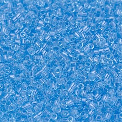 MIYUKIデリカビーズ小  シリンダー  日本製シードビーズ  15/0  （dbs0706)トランスペアレントアクア  1.1x1.3mm  穴：0.7mm  約35000PCS /ボトル  10 G /ボトル&nbsp;SEED-JP0008-DBS0706