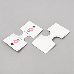 Цветочный узор со словом бумажные карточки ручной работы CDIS-WH20001-04