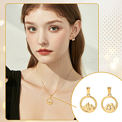 4 шт. 2 стиля ионного покрытия (IP) 304 подвески из нержавеющей стали STAS-UN0061-11