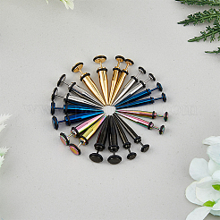 20 шт. 10-цветный растяжитель для ушных конусов из нержавеющей стали EJEW-FI0001-69