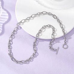 Цепочка Фигаро из нержавеющей стали 304&nbsp;NJEW-JN05705