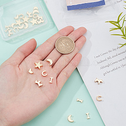 36шт 6 латунные подвески KK-BC0002-11G